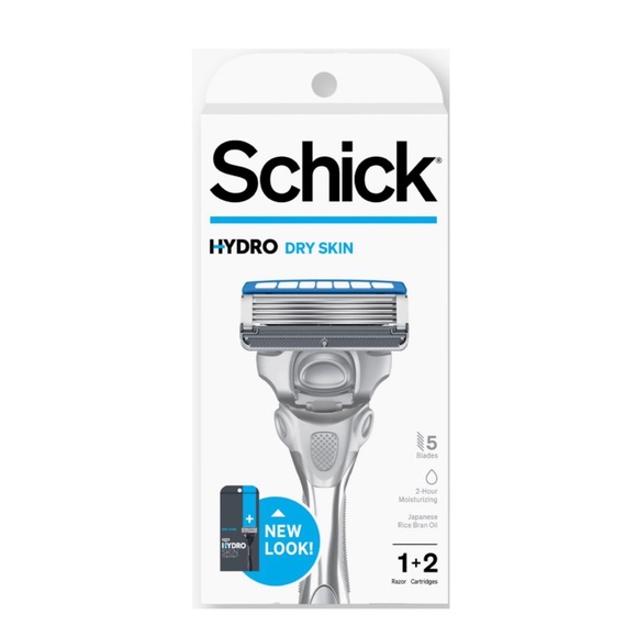 3 Schick Hydro 5 Blade Skin Comfort Dry Skin Mens Razor Handle Plus 2 Refills - Picture 2 of 3